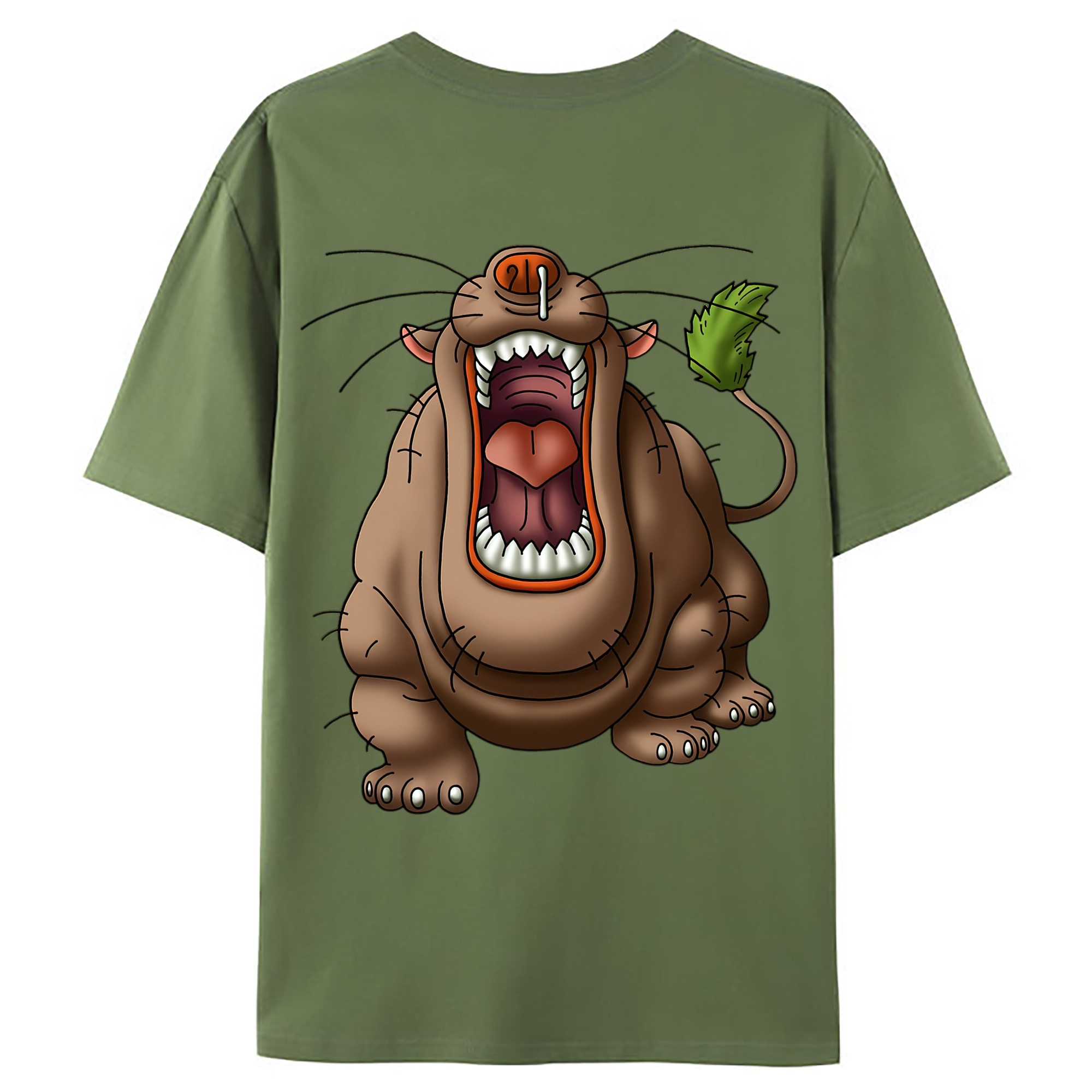 （画像用） ドラゴンクエスト Doragon Kuesuto Dragon Quest 綿100％ メンズ半袖Tシャツ（バックプリント） 通気性
